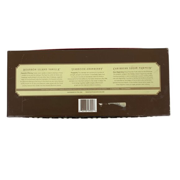 Pacifica Soy Candle Gift Set Peace, Love & Joy Limited Edition Gift Box USA 4 OZ - Picture 10 of 10